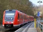 612 070/570 ist am 10.4.2009 in Stolberg (Harz) angekommen.