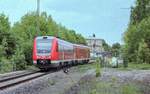 612 972 verließ Bad Kissingen am 19.5.06 als RE nach Würzburg. In Ebenhausen wurde er an einen weiteren  RegioSwinger  der Baureihe 612 aus Erfurt gekuppelt.