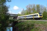 612 642 mit dem RE 3211 (Neustadt(Schwarzw) - Ulm Hbf) bei Donaueschingen, 25.04.18.