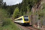 612 020-7 als RE 26386 (Neustadt(Schwarzw)-Villingen(Schwarzw)) bei Rötenbach 25.4.18