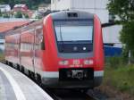Br.612 590-0 im Bahnhof Oberkochen.