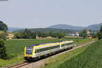 612 127-0 und 612 129-6 als IRE 3046 (Aulendorf-Basel Bad Bf) bei Grießen 3.7.19