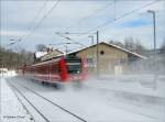 612 488 + 612 482 als IRE 3085 Nrnberg - Dresden machen sich hier aus dem (Schnee-) Staube; Klingenberg-Colmnitz, 26.01.2007  