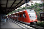 DB 612148-7 am 30.9.2005 am Bahnsteig im HBF Neustadt an der Weinstraße.