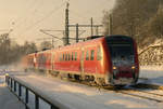 28. Dezember 2010, VT 612 060 fährt als RE 3482 Lichtenfels - Saalfeld in Kronach ein.