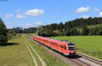 612 079-3 und 612 084-3 als RE 3285/RE 3385 (Lindau Hbf/Oberstdorf-Augsburg Hbf) bei Ruderatshofen 7.7.20