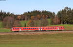 612 074-4 als RE 3286 (Augsburg Hbf-Lindau Hbf) bei Harbatshofen 7.11.20