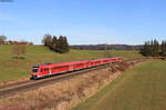 612 003-3; 612 047-0 und 612 073-6 als RE 3288/RE 3388 (Augsburg Hbf-Lindau Hbf/Sonthofen) bei Görwangs 14.11.20