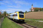 612 053-8 und 612 131-2 als IRE 3045 (Basel Bad Bf-Ulm Hbf) bei Birnau 8.5.21