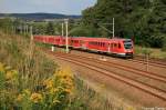 612 519 unterwegs auf der Sachsenmagistrale, hier aufgenommen am 19.08.07 kurz vor Niederwiesa.