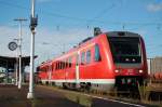 612 149-5 fhrt am 04.09.07 als InterRegioExpress von Aalen nach Ulm HBF aus Gleis 5 des Aalener Bahnhofs.