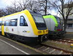 DB - Bpd 95 80 0 612 569-3 als IRE3 von Singen nach Basel Bad. Bahnhof via Schaffhausen am neben der BLS  475 415-6 im Bhf. Singen 26.11.2023