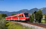 612 085 als RE 3389 (Oberstdorf - Augsburg Hbf) bei Fischen 12.8.25
