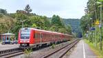 Bei Rupprechtstegen ist die Pegnitztalbahn 1 km lang schnurgerade.