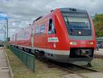 DB 612 022 am 30.08.2025 beim Tag der offenen T�r (100 Jahre Bw Erfurt) im DB Werk Erfurt.