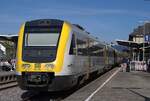 KBS 730 Basel-Waldshut-Schaffhausen-Singen: 612 105/605 + 612 110/610, RE3 3067 Basel-Singen, Rheinfelden (Baden), 9. April 2026.