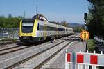 KBS 730 Basel-Waldshut-Schaffhausen-Singen: 612 110/610 + 612 105/605, RE3 3058 Singen-Basel, Rheinfelden (Baden), 9. April 2026.