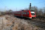 Bei der Abzweigung Richtung Heiligenstadt habe ich am 22.12.2007 diesen 612 034-9 nach Chemnitz fotografiert.