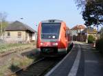 612 070-3 steht am 10.4.2009 in Berga-Kelbra zur Fahrt nach Stolberg (Harz) bereit. Auf dieser Strecke fahren nur am Wochenende und an Feiertagen Personenzge. Es war an diesem Tag die letzte Fahrt nach Stolberg und ich war der einzige Fahrgast. Auf der Rckfahrt war der Zug aber deutlich besser besetzt.