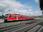 der 612 auf gleis drei in gera und wartet auf die anderen beiden von chemnitz/zwickau.kbs540.1-kbs565