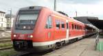 612 023-2 verlsst am 07.05.2005 Erfurt Hbf als RE nach Wrzburg.