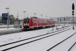 612 062 steht am 19.12.2009 bei frostigen Temperaturen in Gera.