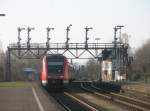 Hier 612 162 und 612 017 als RE4 von Halle(Saale) Hbf. nach Hannover Hbf., bei der Ausfahrt am 7.4.2010 aus Bad Harzburg.