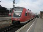 Hier 612 662 als RE4 von Halle(Saale) Hbf. nach Hannover Hbf., bei der Einfahrt am 8.4.2010 in Halle(Saale) Hbf.