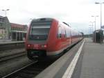 Hier 612 482 als RE3 von Dresden Hbf. nach Hof Hbf., dieser Triebzug stand am 18.8.2010 in Hof Hbf.