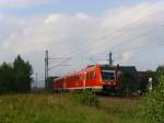 612 058 ist am 10. September 2010 als RE nach Lichtenfels bei Stockheim (Oberfranken) unterwegs.