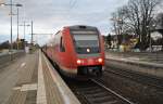612 517, im Sarstedt mit RE 3613 nach Halle/Saale, am 14.11.10.