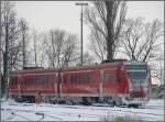 612 150 schlottert auch ganz schn bei dieser Klte auf dem Wartegleis in Lindau am Bodensee.