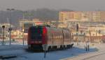 DB 612 532 as RE 91533 von Glauchau (Sachs) nach Erfurt Hbf, in Gera Hbf; 29.12.2010