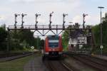 Hier 612 659 und 612 014 als RE4 von Halle(Saale)Hbf. nach Hannover Hbf., bei der Ausfahrt am 22.5.2011 aus Bad Harzburg.