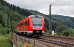 612 058 durcheilte am 18.06.11 bogenlangsam Frtschendorf mit Ziel Saalfeld(Saale).