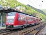 Nahverkehrstriebzug 612 136 am 2.5.2006 in Bingen Hbf.