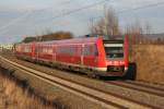 612 655 DB REGIO bei Staffelstein am 08.03.2012.
