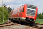 612 114 DB Regio bei Redwitz am 08.05.2012.