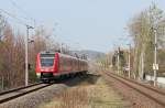 612 986 und 612 *** fahren am 02.04.2014 mit dem RE 3464 nach Nürnberg Hbf durch den Hp Zwickau-Pölbitz.