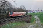 612 615 mit dem RE 3562 nach Nürnberg Hbf bei Sulzbach-Rosenberg, 26.11.2013