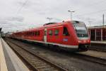 Hier 612 971-2 und 612 480-4 als Leerzug, bei der Durchfahrt am 18.8.2014 durch Hof Hbf.