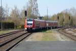 612 096 und 491 am 19.4.15 in Neuenmarkt-Wirsberg