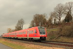 612 093 DB Regio bei Burgkunstadt am 30.03.2016.