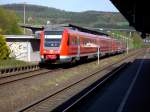 612 047-1 und 612 042-2 am 16.04.07 im Bahnhof Arnsberg bei der Ausfahrt Richtung Hagen.