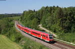 612 007-4 und 612 123-9 als RE 3285/RE 3385  (Lindau Hbf/Oberstdorf-Augsburg Hbf) bei Martinszell 8.5.18
