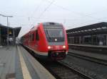 Am 24.11.2014 stand 612 561 als RE nach Dresden Hbf im Hofer Hbf bereit.