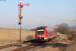 612 069-5 als RE 22313 (Rottweil-Neustadt(Schwarzw)) in Döggingen 27.2.17