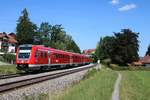 DB Regio 612 619 und 612 xxx legen sich in die Kurve am 29.08.18 bei Kempten 