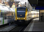 DB - Triebzug  Bpd 95 80 0 612 514-9 bei der einfahrt im Bahnhof von Schaffhausen am 05.02.2021