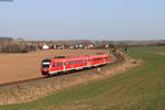 612 026-4 als RE 3910 (Altenburg-Erfurt Hbf) bei Saara 25.2.21